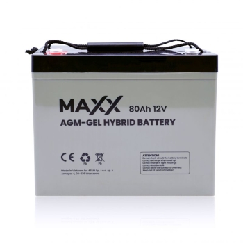 Akumulator AGM-GEL HYBRYDOWY MAXX 80Ah [258*168*208*211]